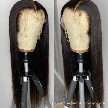 Yeswigs Raw Indian Virgin Perruque Human Hair Wig HD Full Lace Front Human Hair Wig Transparent Lace Frontal Closure Wig Vendor